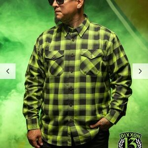 DIXXON 1st of the 13 Year Anniversary Series!!!Neon Green and Black Plaid
